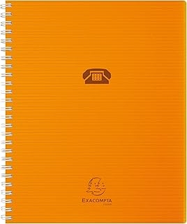 Répertoire Exacompta Linicolor - Couverture rigide Format A5 - Pages lignées pour bureau et organisation