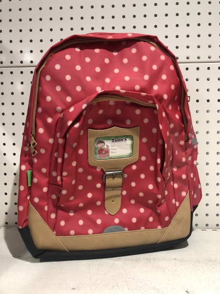 Sac à dos TANN'S Héritage L corail à pois - Cartable scolaire pour école et organisation de rentrée