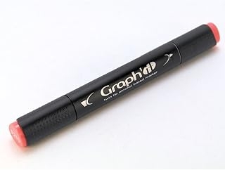 Marqueur à alcool Graph'it 5210 Coral - Double pointe fine 0,8 mm et biseautée 1-7 mm pour dessin et illustration