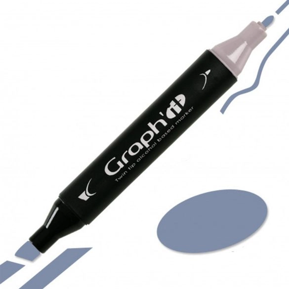 Marqueur Graph'it - Pink Grey 5 - Double Pointe à Base d'Alcool pour Dessin et Illustration