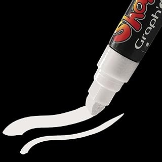 Marqueur Graph'it Shake 16 mm - 0000 White - Peinture Acrylique Permanente pour Artistes et Designers