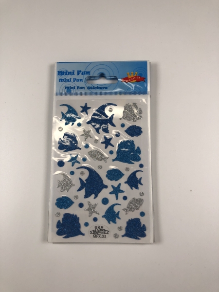 Stickers Mini Fun Poisson - Motifs Aquatiques pour Loisirs Créatifs
