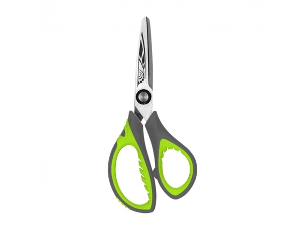 Ciseaux Wonday Tribal 13 cm - Lames Acier Inoxydable Bouts Ronds Anneaux Asymétriques pour École et Loisirs Créatifs