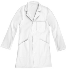 Blouse Wonday blanche - 190 g/m² - taille L - vêtement scolaire pour rentrée et activités en classe