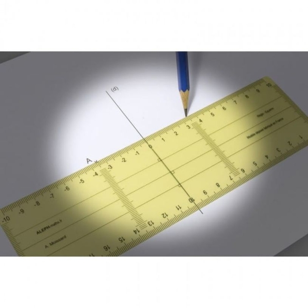 Réquerre Wonday grand modèle 21 x 6 cm en plastique souple pour dessin et géométrie scolaire