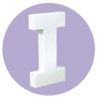 Lettre décoration 3D Decopatch I - 12 cm pour décoration et loisirs créatifs manuels