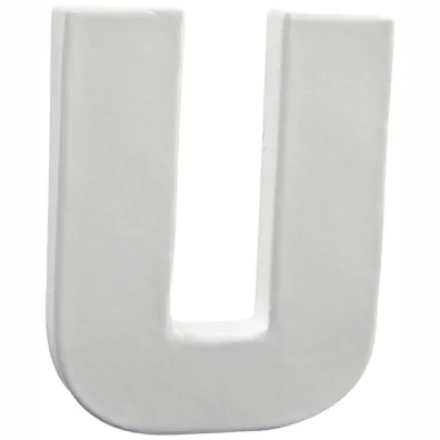 Lettre décoration 3D Decopatch U - 12 cm pour décoration et loisirs créatifs manuels
