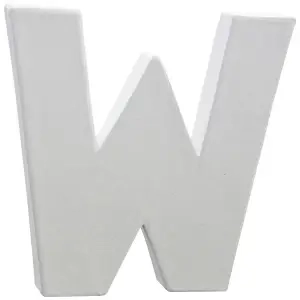 Lettre décoration 3D Decopatch W - 12 cm pour décoration et loisirs créatifs manuels
