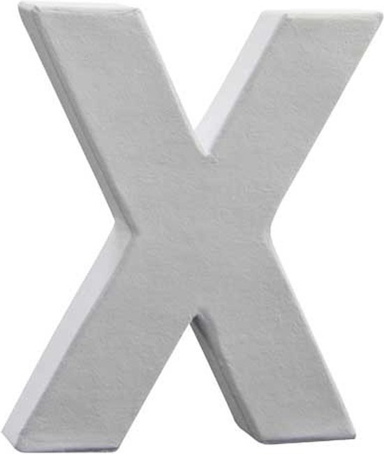 Lettre décoration 3D Decopatch X - 12 cm pour décoration et loisirs créatifs manuels