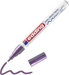 EDDING - 750 - 1 Marqueur Permanent Violet - Utilisable sur toutes surfaces - Pointe Moyenne (2-4mm)