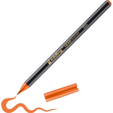 Feutre pinceau pointe 1-3 mm Edding Brushpen 1340 - orange pour dessin et écriture créative