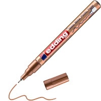 Marqueur peinture edding 751 Permanent Cuivre Fin 0.8 mm - Résistant à l'eau et à la lumière, pour surfaces lisses