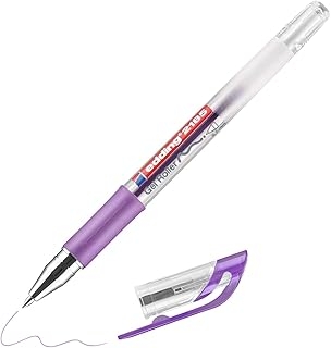 Roller à encre gel edding 2185 - violet - 0,7 mm - pour écrire, dessiner, bullet journals, mandalas