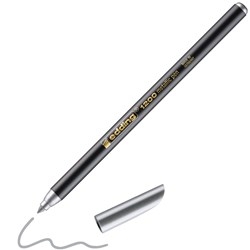 Feutre de coloriage edding 1200 - Pointe fine 0.5-1 mm - Couleur argent pour dessin et loisirs créatifs