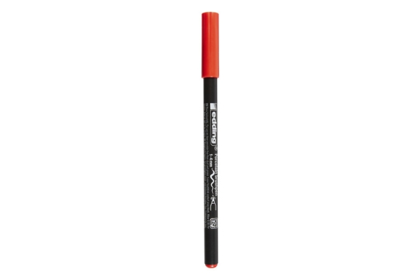 Feutre pinceau edding 4200 - couleur rouge pour décoration sur porcelaine et céramique