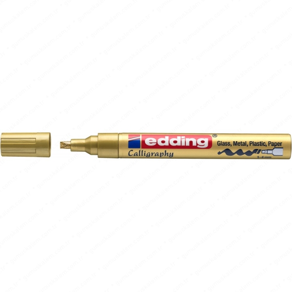 Marqueur peinture edding 755 - Encre brillante Pointe calligraphique 1-4 mm pour surfaces lisses et papier
