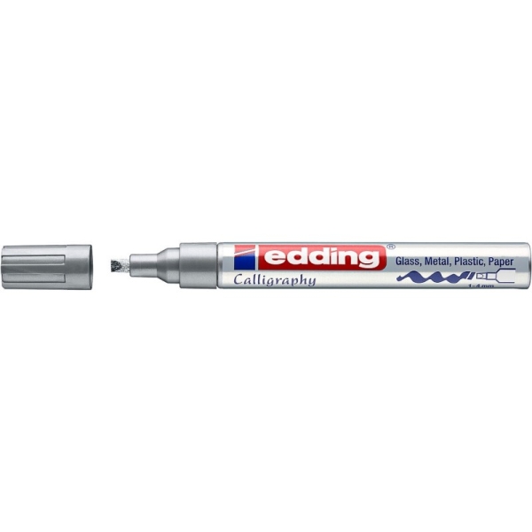 Marqueur peinture edding 755 - Encre brillante Pointe calligraphique 1-4 mm pour surfaces lisses et papier