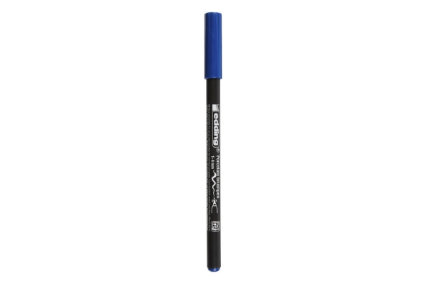 Feutre pinceau porcelaine Edding 4200 Bleu Acier 1-4 mm - décoration sur porcelaine verre céramique pour loisirs créatifs
