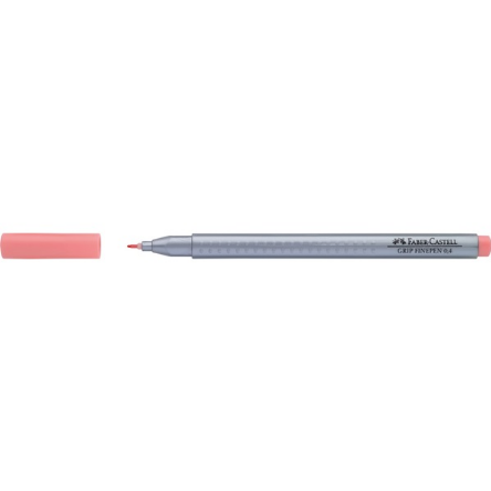 Stylo feutre Faber-Castell Finepen Grip 0.4 mm - Pointe fine Corail CN 29 pour écriture précise scolaire et bureau