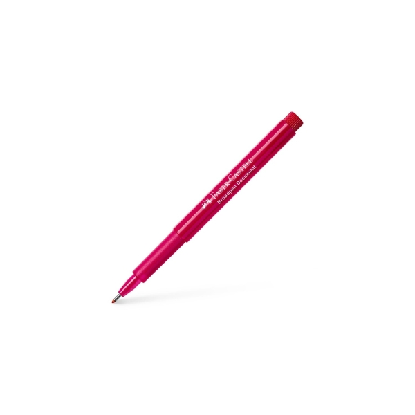 Stylo Feutre Fineliner FABER-CASTELL BROADPEN 1554 - Rouge Pointe Fine pour Écriture et Dessin