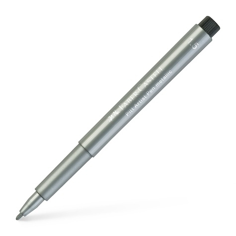 Feutre à dessin Faber Castell Pitt Artist Pen B n° 251 - Silver pour artistes et designers