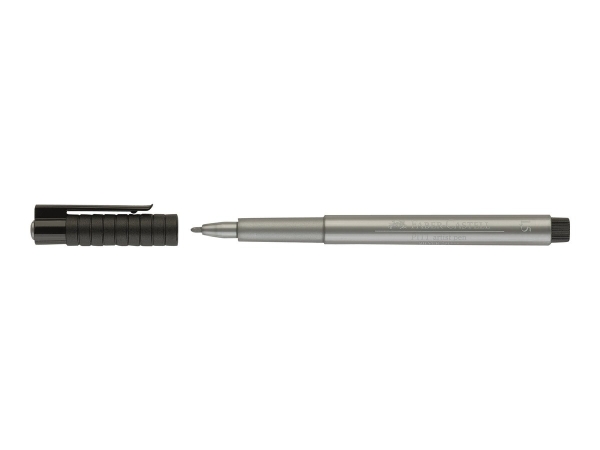 Feutre à dessin Faber Castell Pitt Artist Pen B n° 251 - Silver pour artistes et designers