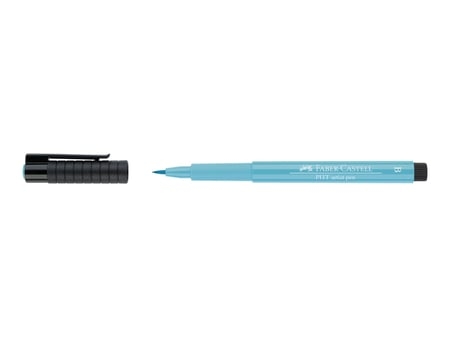 Feutre Pinceau à Pigment Faber-Castell Pitt Artist - Turquoise Cobalt Light 154 Stylo B pour Dessin et Illustration