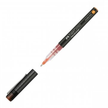Stylo Roller Faber-Castell Free Ink Broad 1.5 mm - Encre Orange Largeur de Trait pour Écriture Créative