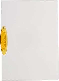 Chemise à Clip Durable SWINGCLIP A4 - Orange Transparent avec Clip Translucide pour Documents