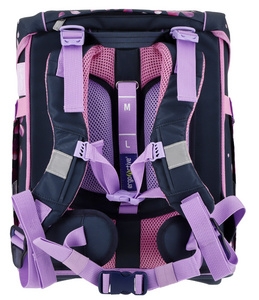 Cartable herlitz FiloActive XL - grande capacité, design Blossom Dance, polyester avec dos rembourré ergonomique pour école et organisation scolaire