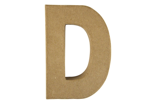 Lettre 3D papier mâché -G- 15x10.5x3 cm pour décoration et loisirs créatifs