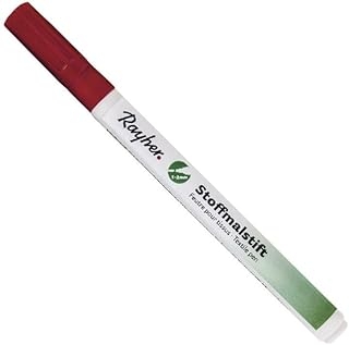 Feutre pour tissu Rayher Rouge Pointe fine - Encre lavable pour adultes et jeunes