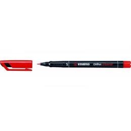 Marqueur STABILO OHPen permanent - 0,4 mm-  rouge
