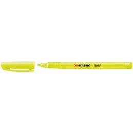 Surligneur STABILO Flash 555/24 - Jaune fluorescent pour bureau et école