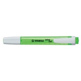 Surligneur STABILO Swing Cool Vert - Pointe Fine 1-4 mm, Encre à Base d'Eau, Grip Antidérapant, Capuchon Ventilé