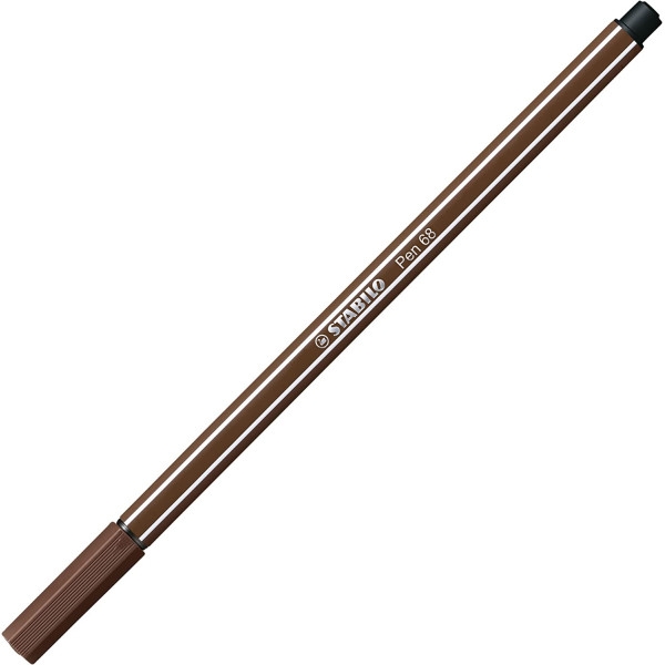 Stylo feutre STABILO Pen 68 - Brun 68/45 pour dessin et écriture