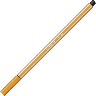 Stylo feutre STABILO Pen 68 - Orange 68/54, Pointe Moyenne, Idéal pour Dessin et Écriture