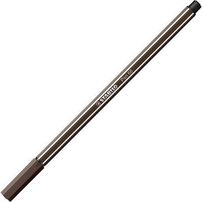 Stylo feutre STABILO Pen 68 - Terre d'ombre 68/65 Pointe moyenne pour dessin et écriture scolaire