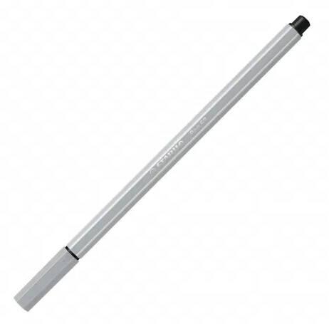 Stylo feutre STABILO Pen 68 - Gris clair 68/94 pour dessin et écriture