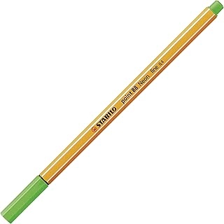 Feutre à pointe fine STABILO Point 88 - Vert fluo 88/033 pour écriture et dessin précis