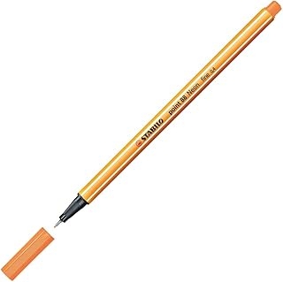Feutre à pointe fine STABILO Point 88 - Orange fluo 88/054 pour dessin et écriture précise