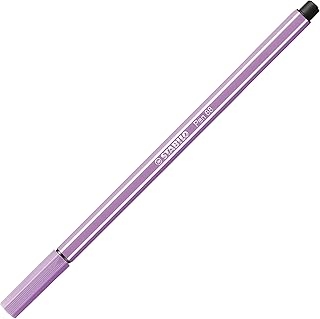 Feutre dessin STABILO Pen 68 - Pointe moyenne 1mm Lilas clair pour loisirs créatifs et bureau