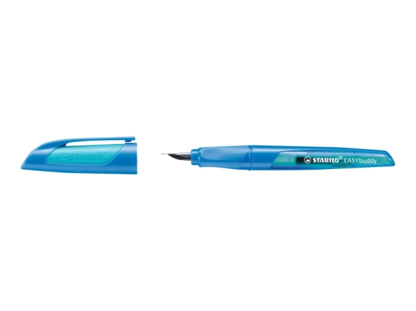 Stylo-plume STABILO EASYbuddy - Plume M  bleu/turquoise pour écriture confortable