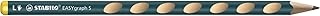 Crayon graphite ergonomique STABILO EASYgraph S - 1 crayon à papier HB pour gauchers ardoise