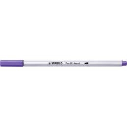 Feutre pinceau STABILO Pen 68 Brush Violet - Pointe flexible pour hand lettering et coloriage