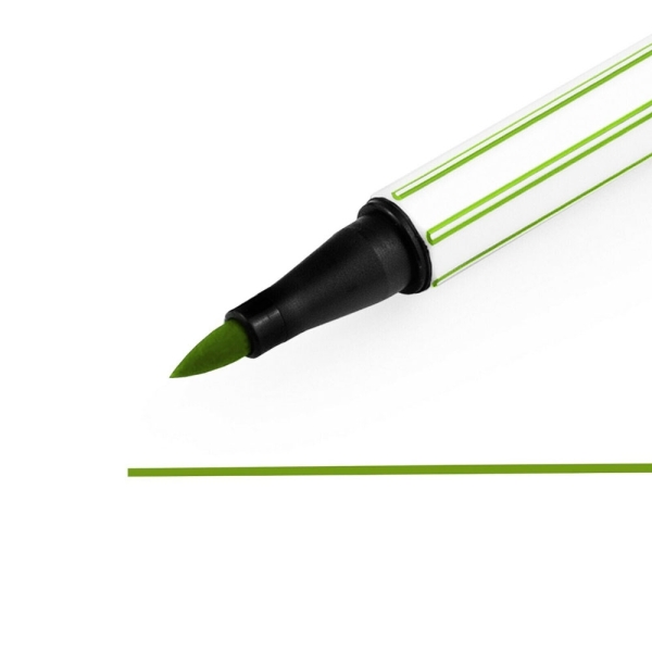 Feutre Pinceau STABILO Pen 68 Brush - Vert Clair 568/33 pour Hand Lettering et Coloriage