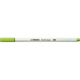 Feutre pinceau STABILO Pen 68 Brush - Pointe flexible Vert feuille pour hand lettering et coloriage