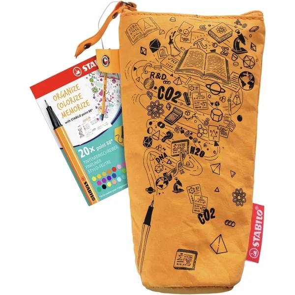 Feutre à pointe fine STABILO point 88 - Trousse de 20 couleurs pour dessin et écriture