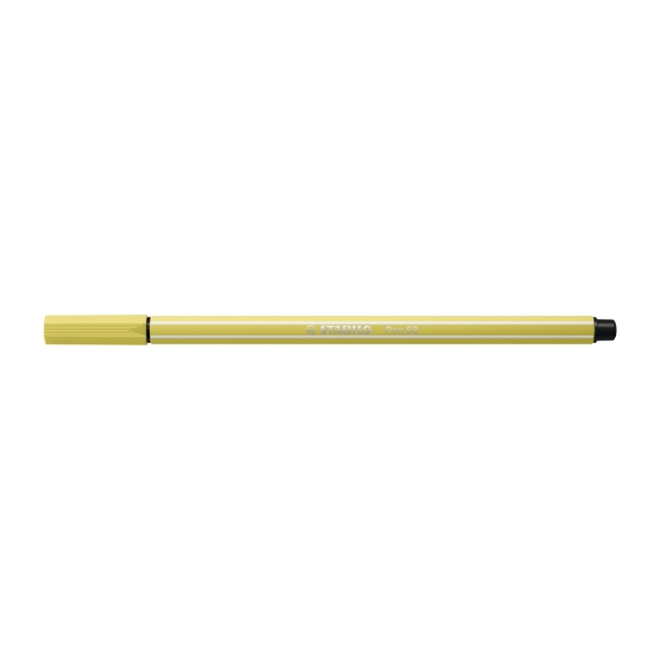 Stylo feutre STABILO Pen 68 - Jaune moutarde 68/67 Pointe moyenne pour dessin et écriture scolaire