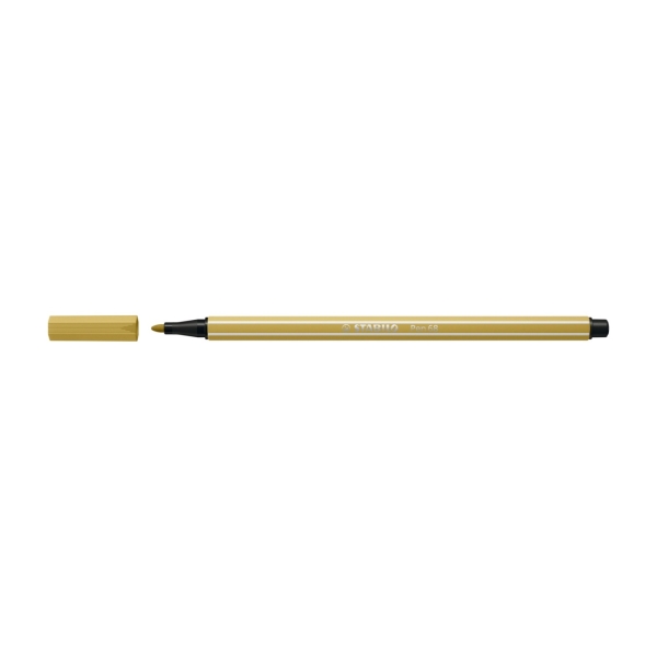 Stylo feutre STABILO Pen 68 - Vert kaki 68/66 - Pointe moyenne pour dessin et écriture scolaire